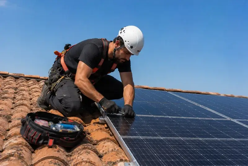 Maintenance et monitoring de panneaux solaires à Roquefort