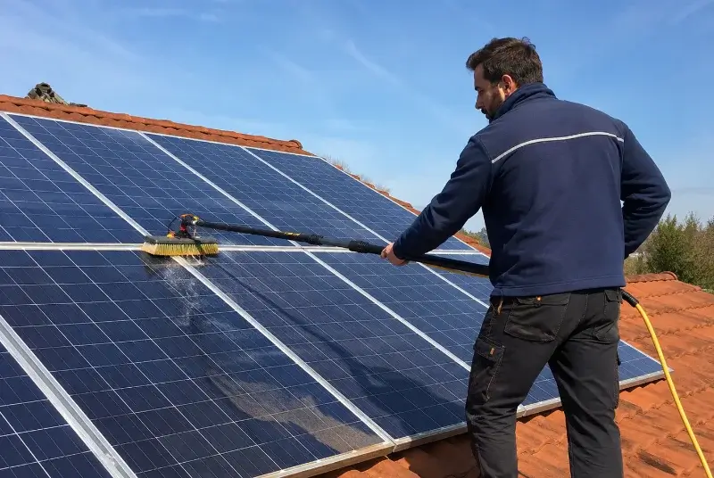 Nettoyage et entretien de panneaux solaires à Roquefort