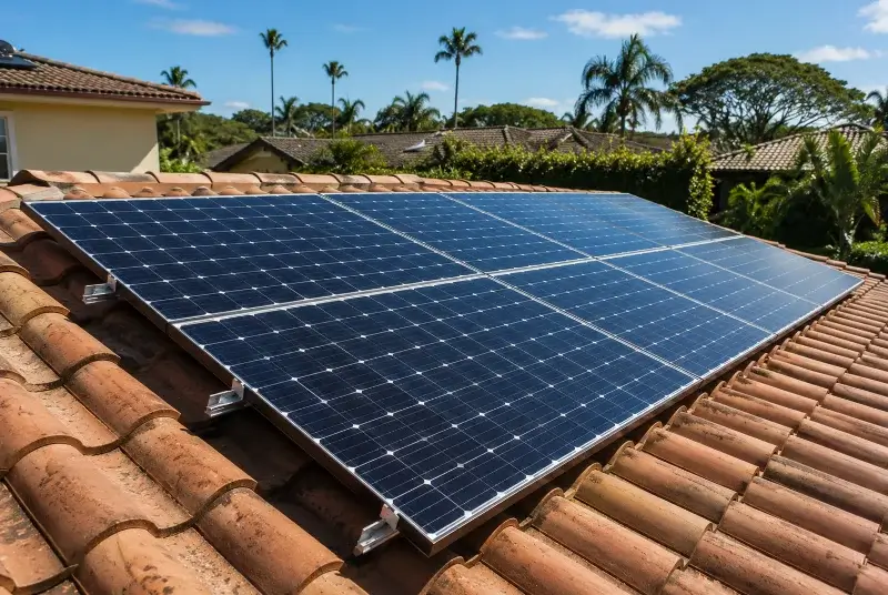 Installation de panneaux solaires à Roquefort